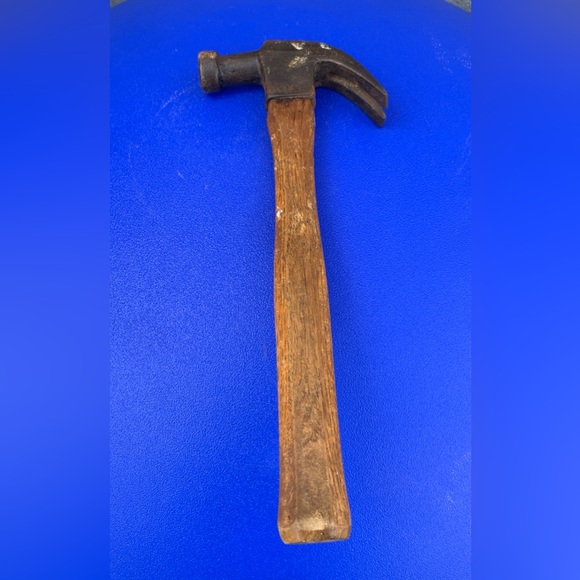 Early 20th Century Wooden Shaft Claw Hammer Functional Antique - Picture 8 of 16